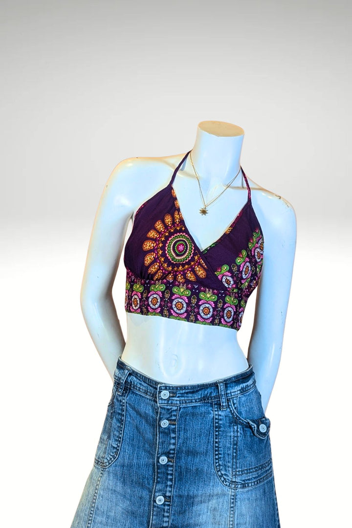 Crop top Iris - imprimé