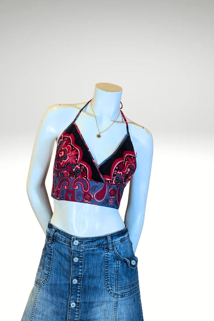Crop top Iris - imprimé