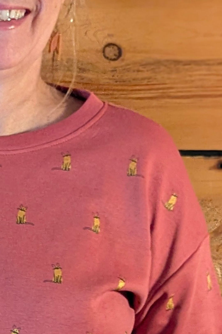 Chandail col rond Lily — Chat