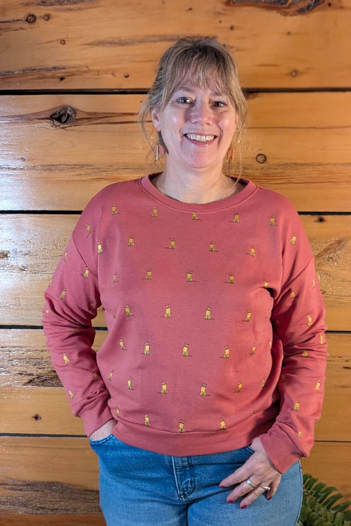 Chandail col rond Lily — Chat