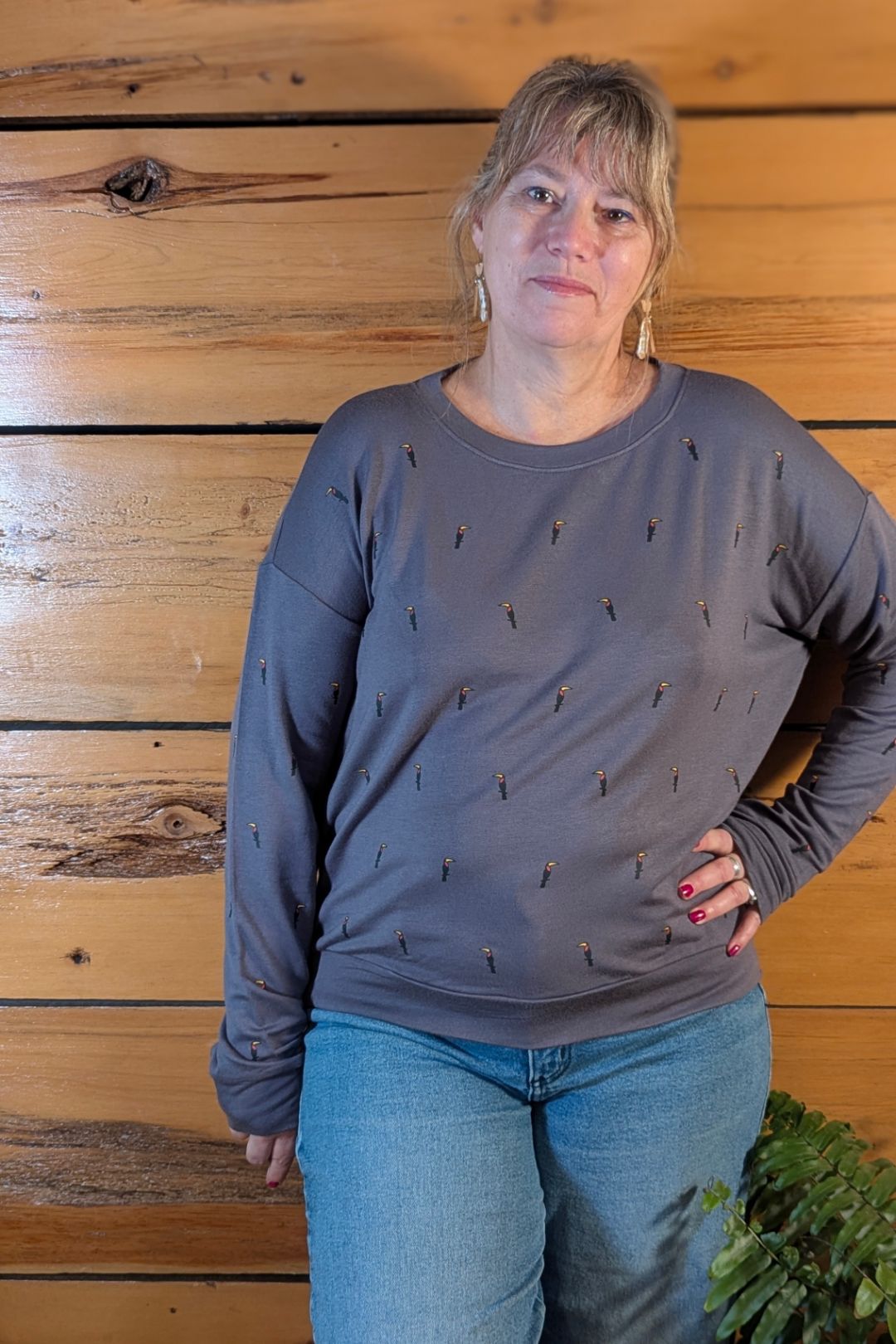 Chandail col rond Lily — Toucan