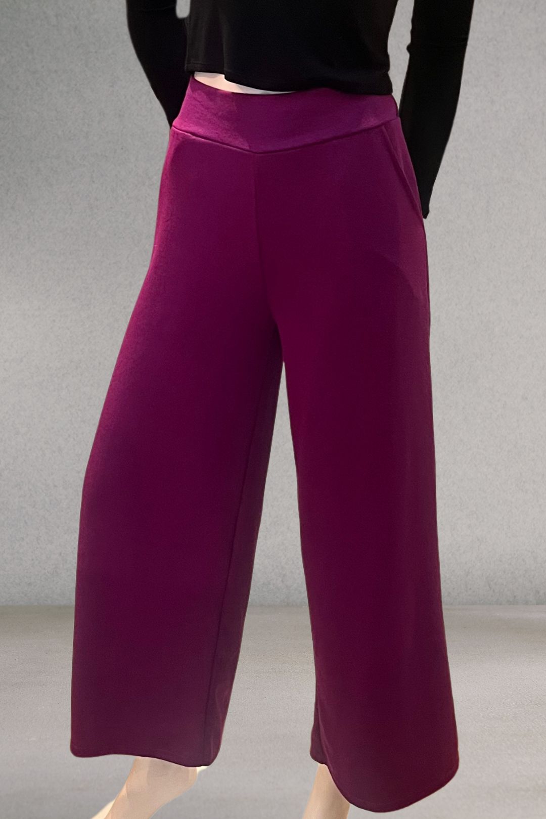 Pantalon droit acrylique