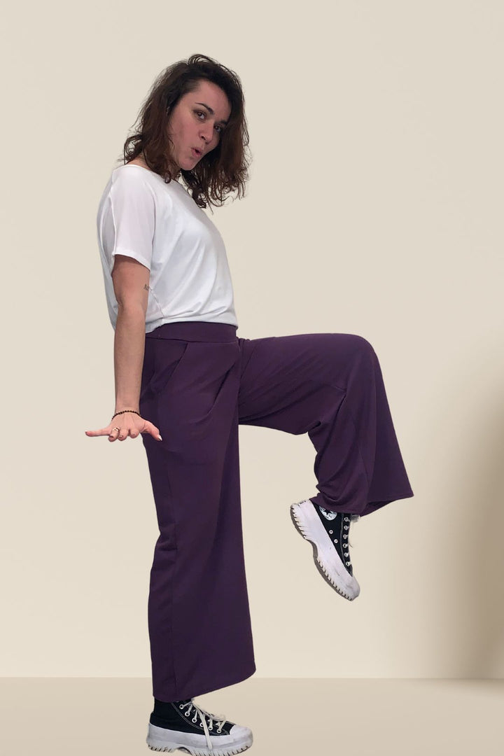 Pantalon droit acrylique