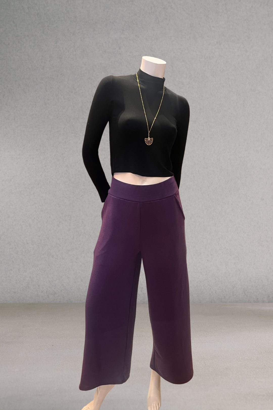 Pantalon droit acrylique