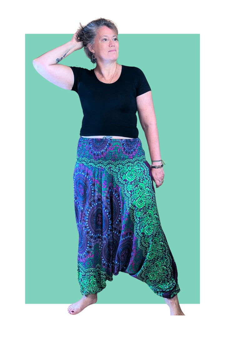 Pantalon Sarouel Transformable – 2 looks en 1 — Dentelle