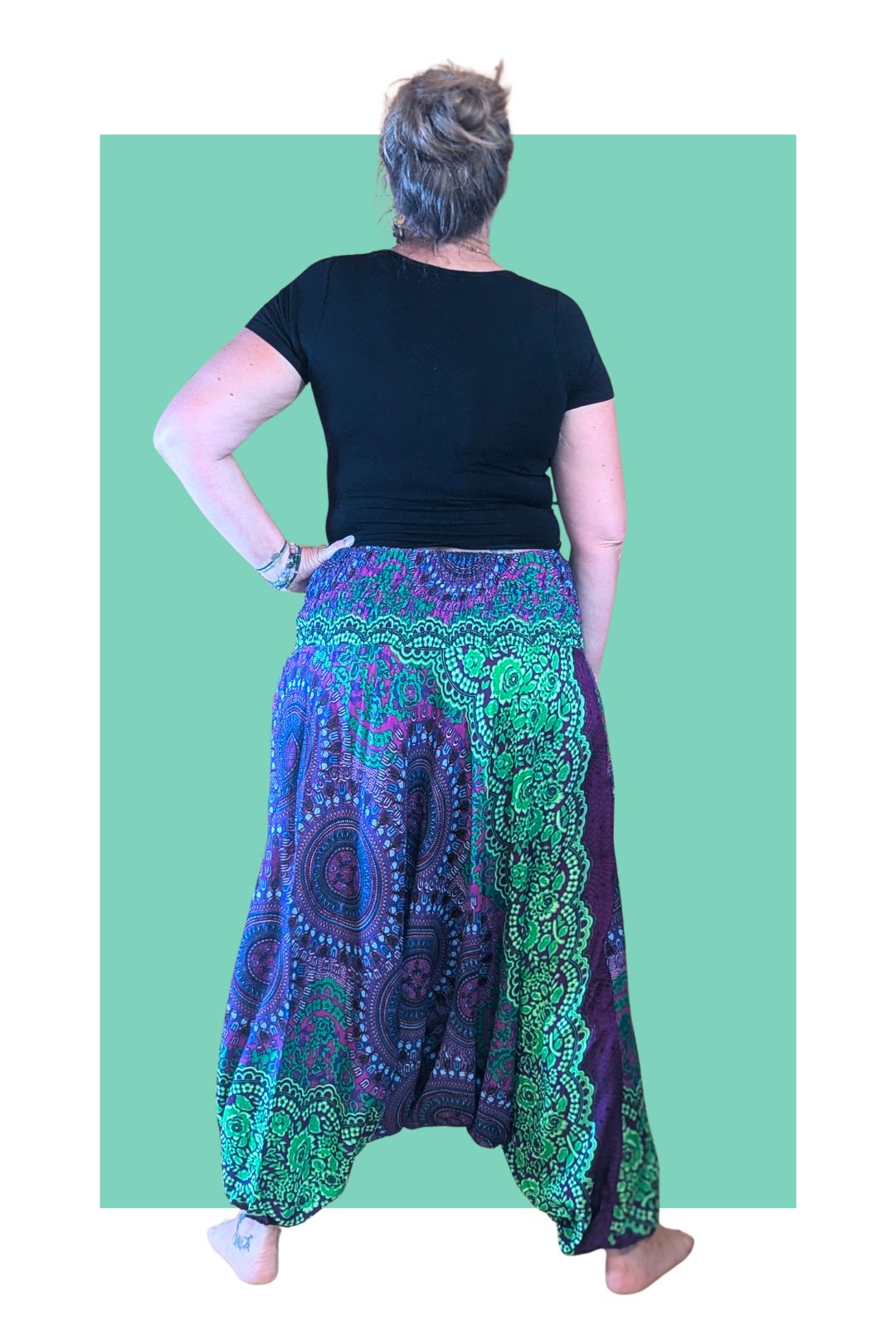 Pantalon Sarouel Transformable – 2 looks en 1 — Dentelle