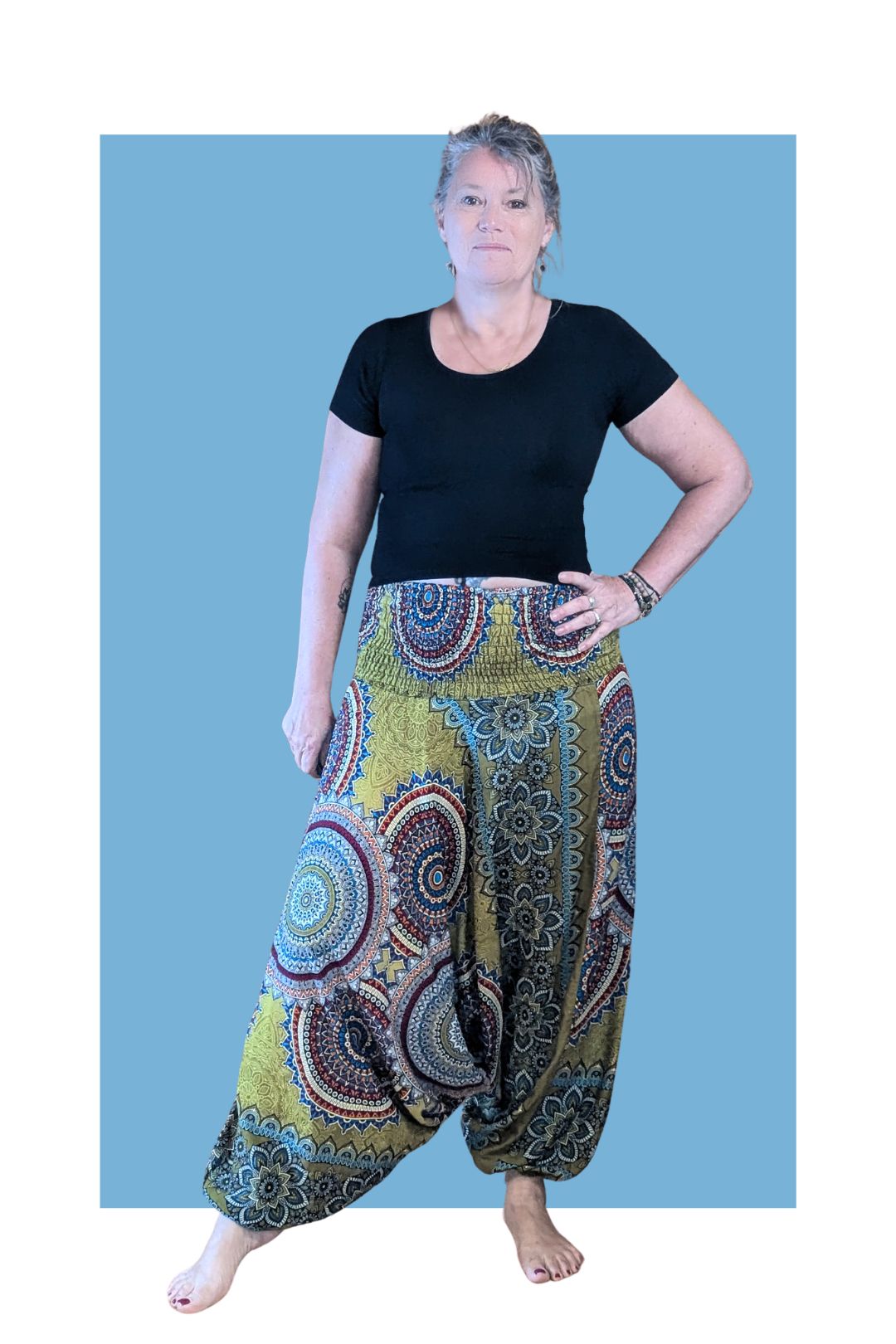 Pantalon Sarouel Transformable – 2 looks en 1 — Kaleidoscope