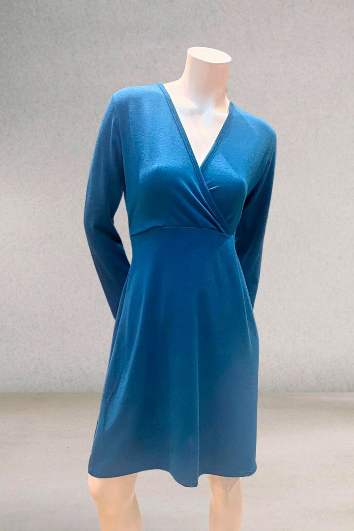 Robe croisée acrylique