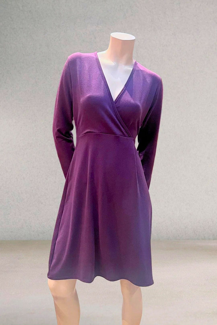 Robe croisée acrylique