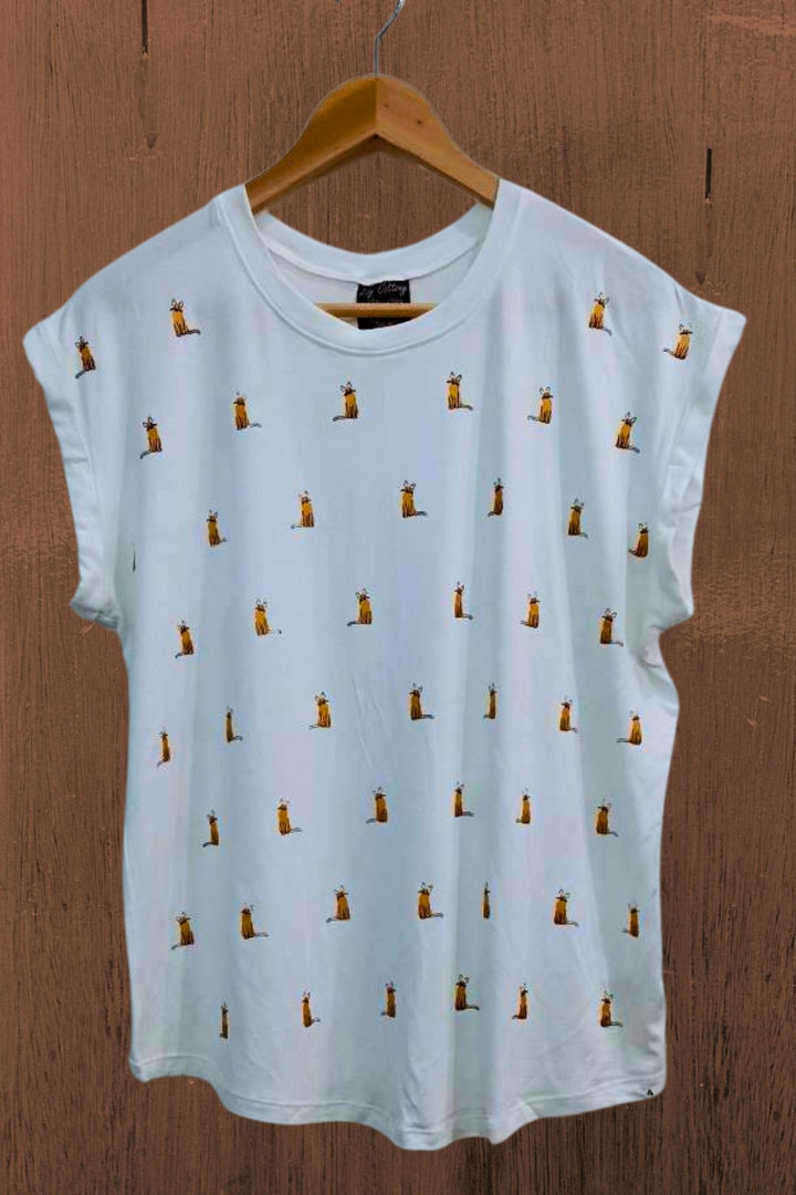 T-shirt Lily — Chat doré