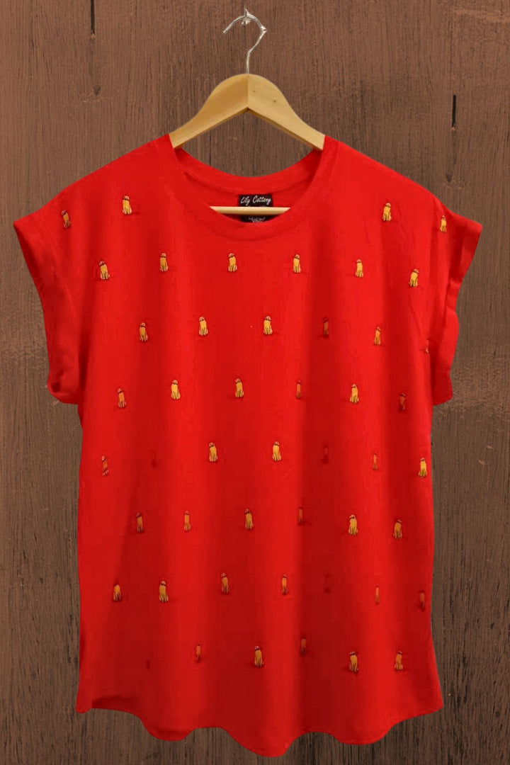 T-shirt Lily — Chat doré