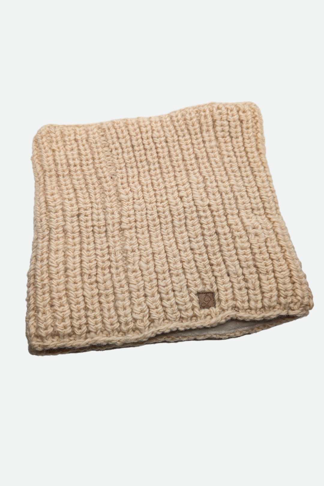 Cache-cou doublé polar Ligne-beige Écharpes, foulards et châles by Babu Kaji | Roxy Lama