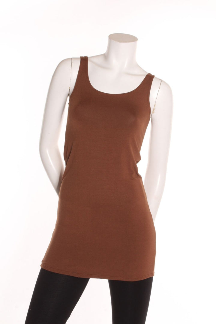 Camisole Rox longue- dos droit Brun Camisole by Riches | Roxy Lama