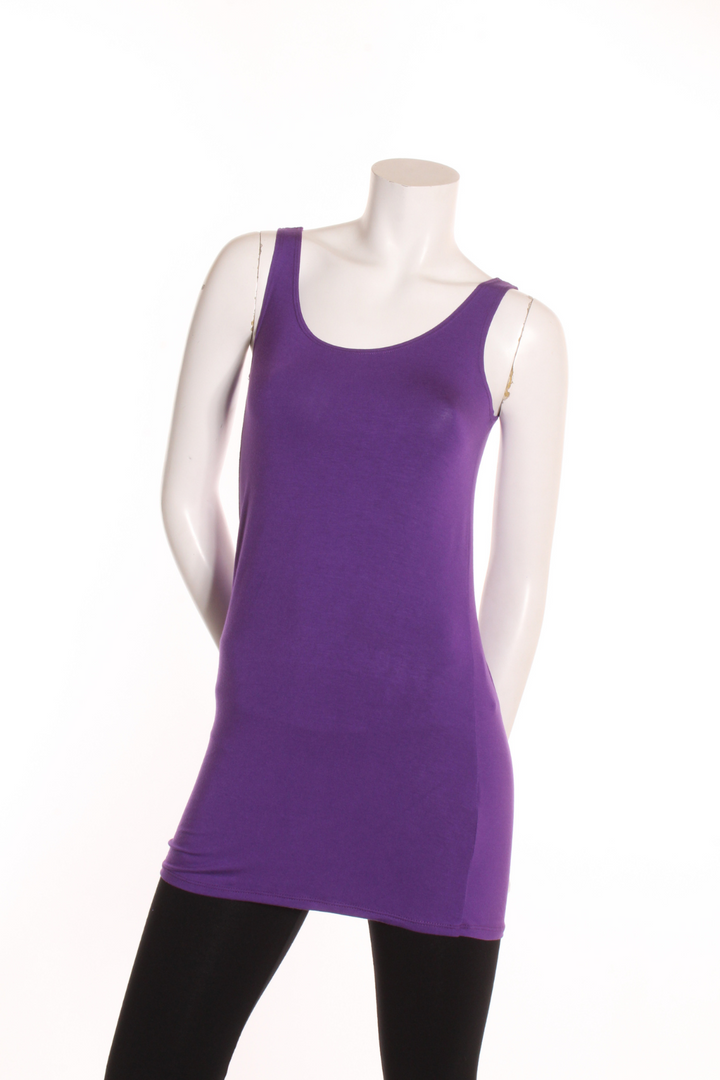 Camisole Rox longue- dos droit Mauve Camisole by Riches | Roxy Lama