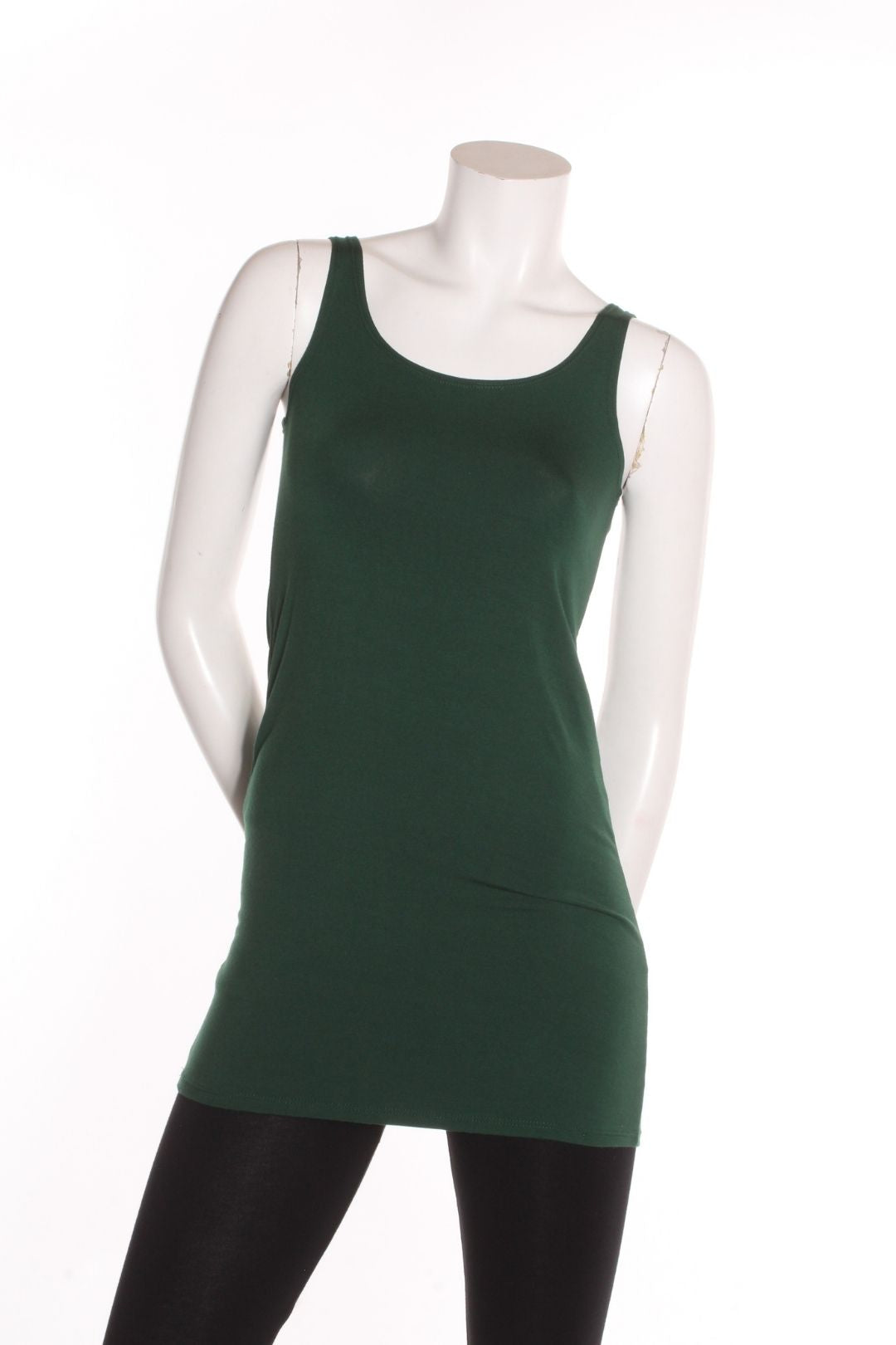 Camisole Rox longue- dos droit Vert forêt Camisole by Riches | Roxy Lama