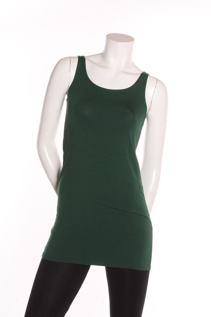 Camisole Rox longue- dos droit Vert forêt Camisole by Riches | Roxy Lama