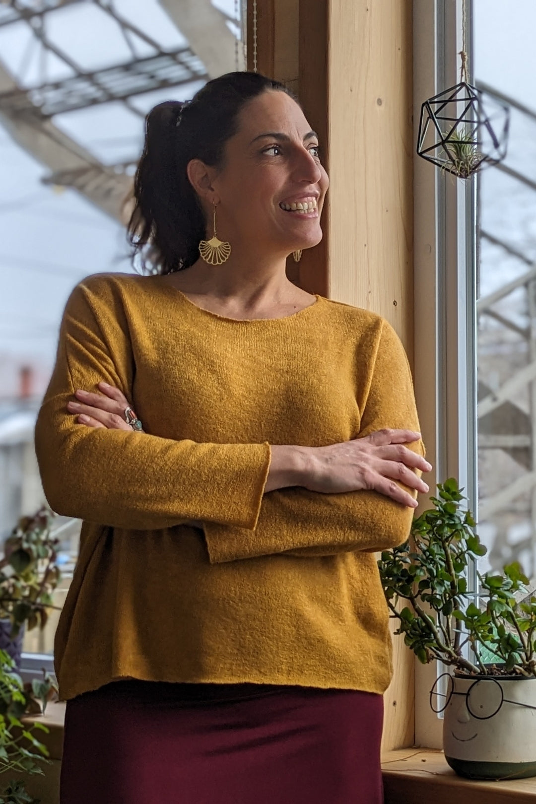 Chandail ample à coupe carrée Selena Chandail by Millionnaire | Roxy Lama