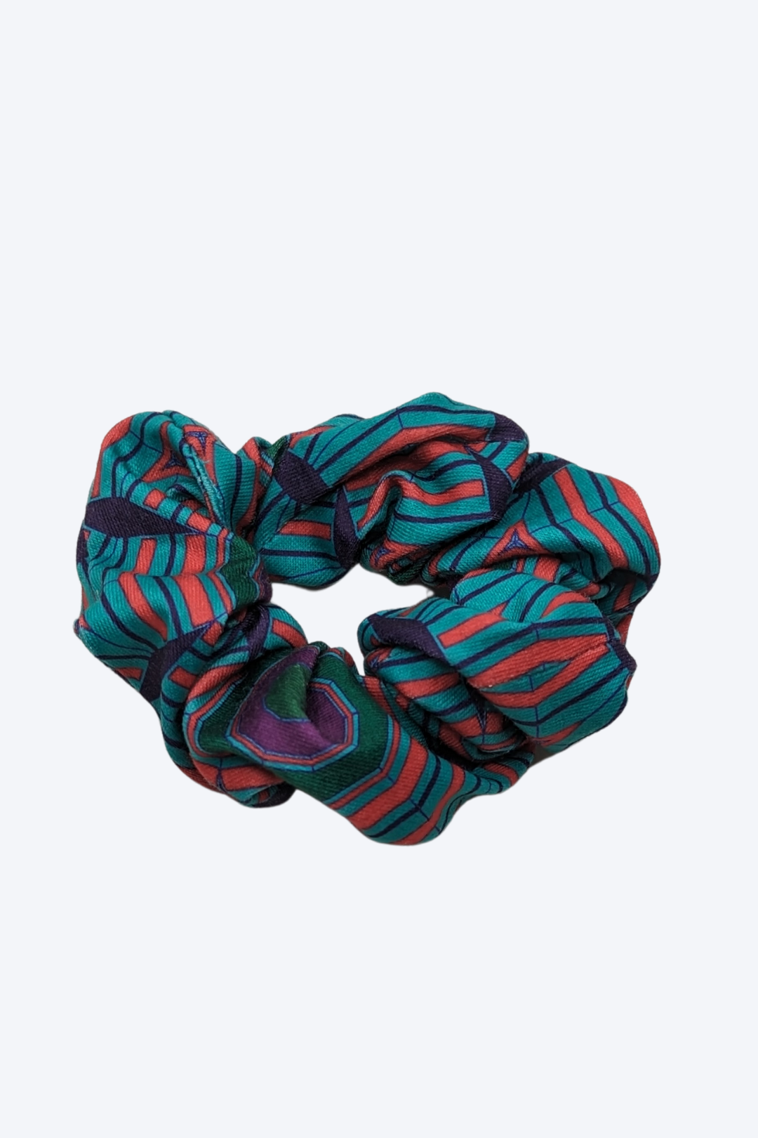 Chouchou pour cheveux Kaléidoscope Turquoise Accessoire cheveux by Riches | Roxy Lama