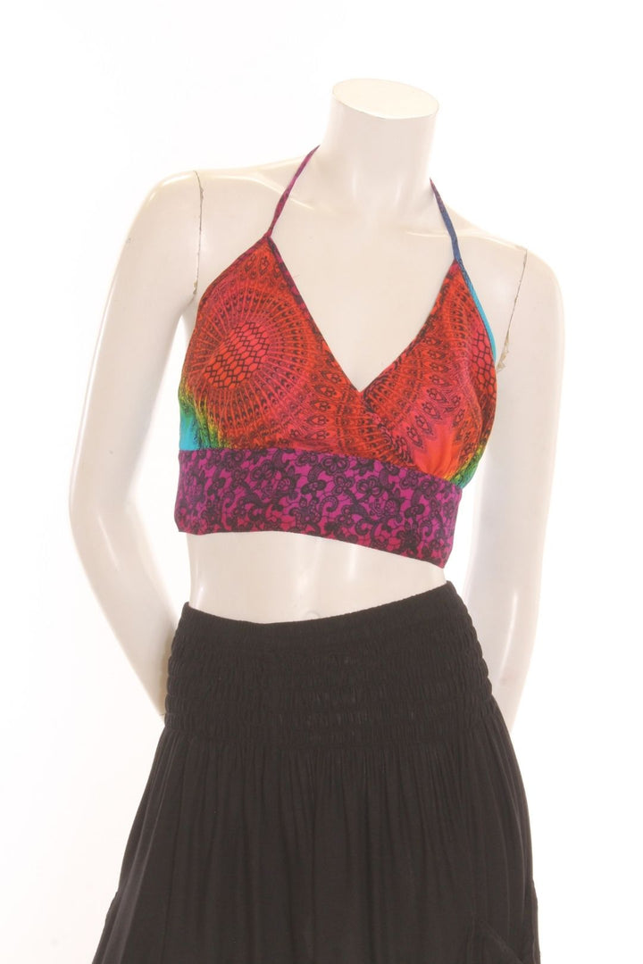 Crop top Iris - imprimé Arc-en-ciel Camisole by Sornsiri | Roxy Lama