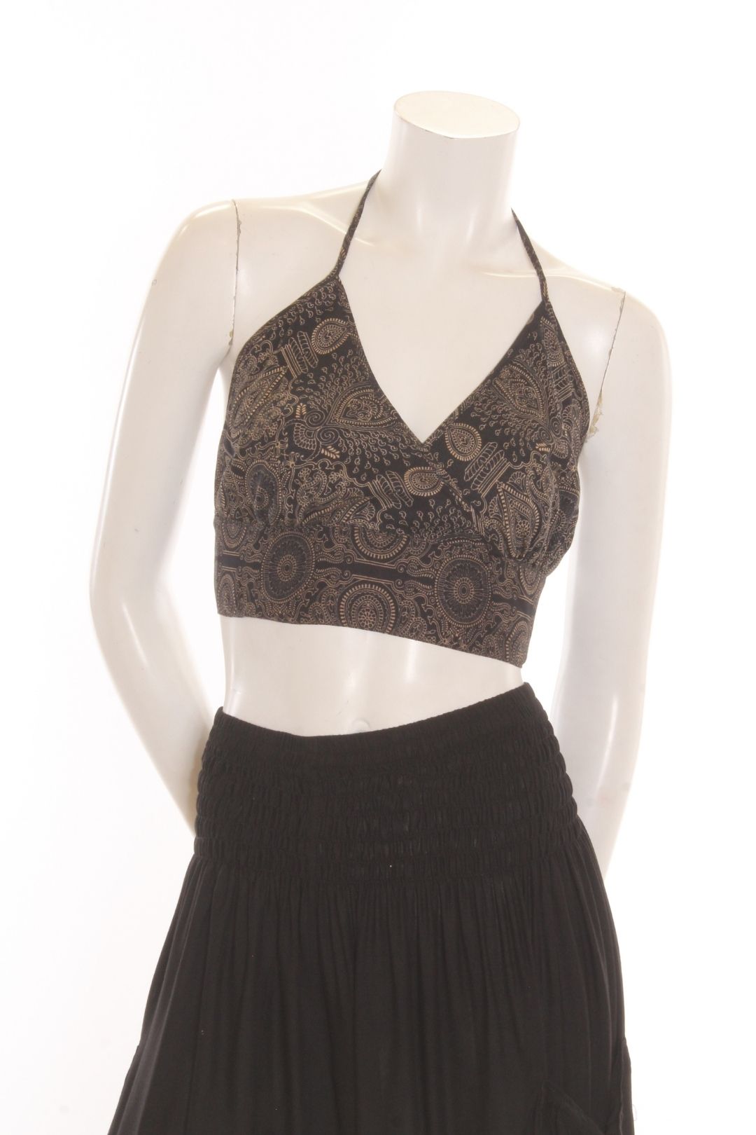 Crop top Iris - imprimé Temple - Marine Camisole by Sornsiri | Roxy Lama