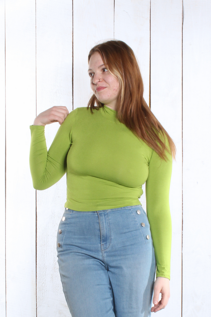 Haut Amélie - Manches longues Lime Chandail by Riches | Roxy Lama