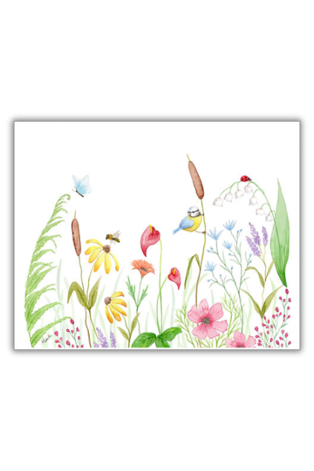 HOBEIKA ART Affiche — Jardin Format 8'' x 10'' Affiche by Hobeika Art | Roxy Lama