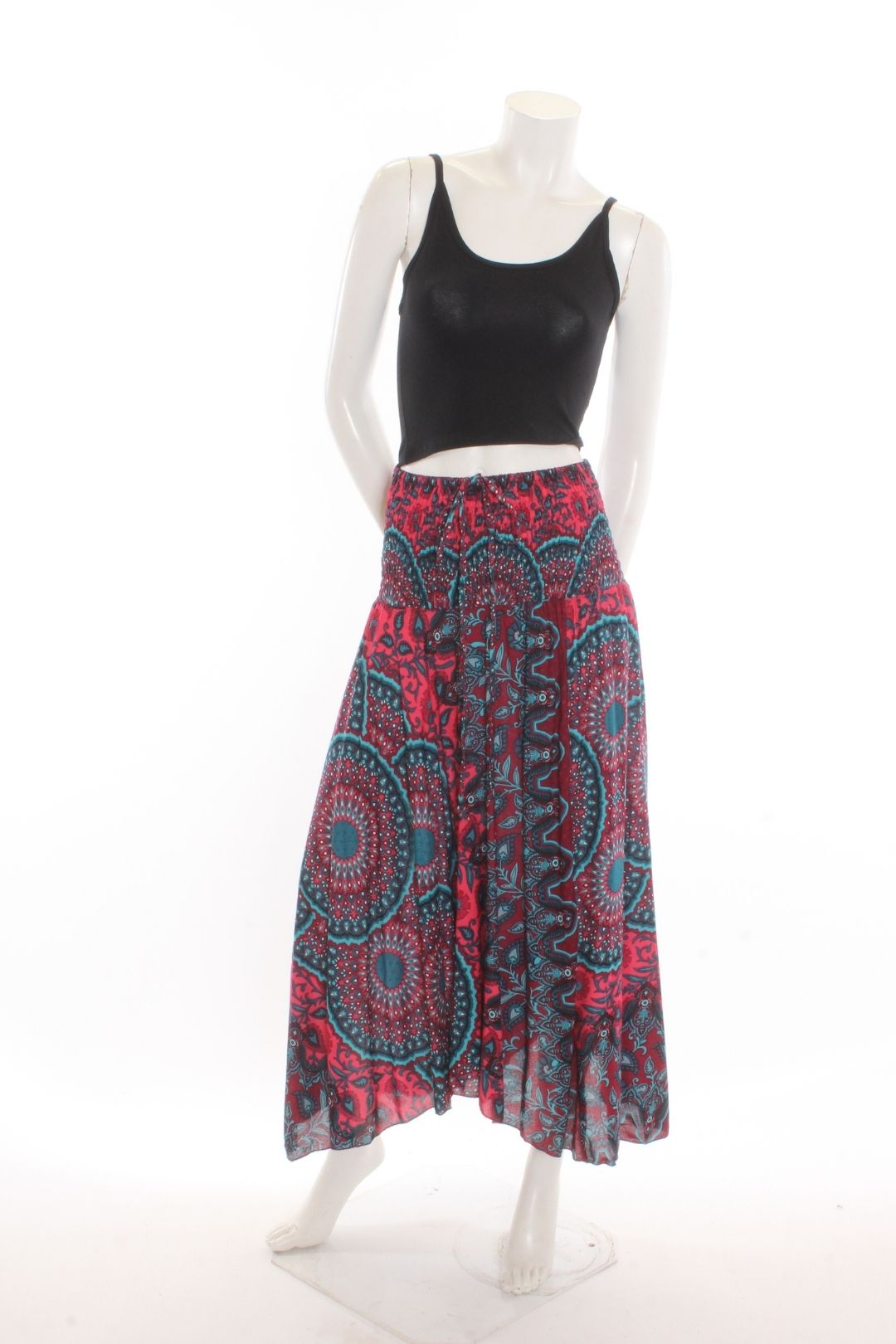 Jupe/robe sarouel — Jaipur Fushia/Turquoise Jupes by Sornsiri | Roxy Lama