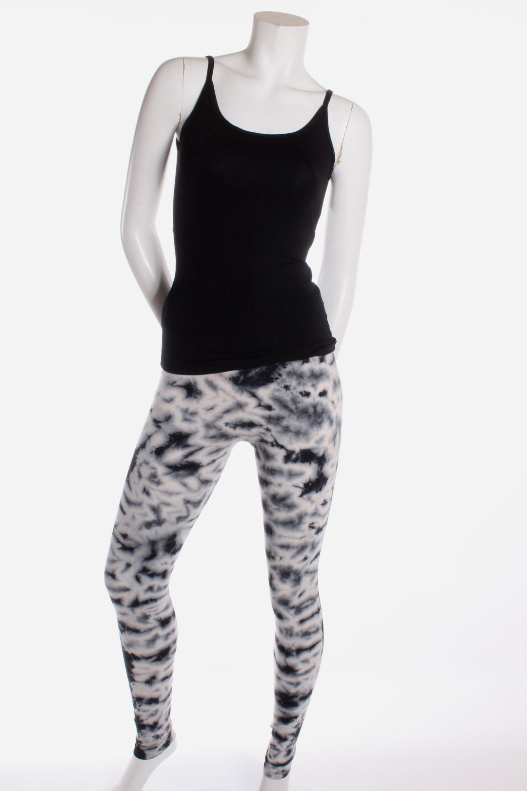 Legging Tie-Dye Blanc / noir M/L Legging by Old Core | Roxy Lama