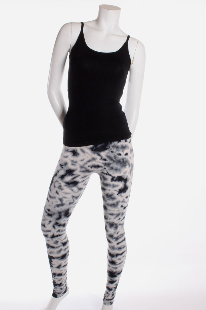 Legging Tie-Dye Blanc / noir M/L Legging by Old Core | Roxy Lama