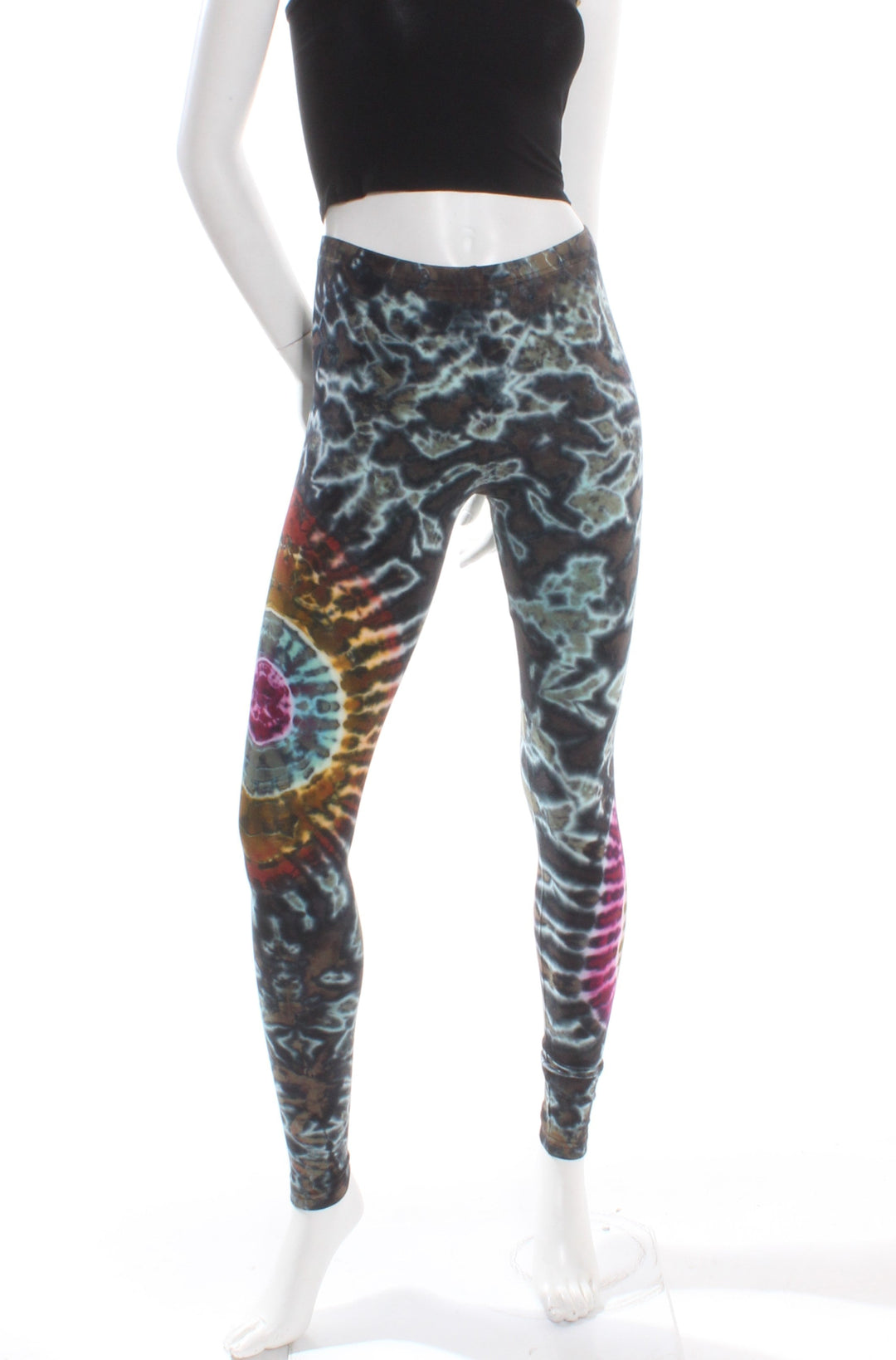 Legging Tie-Dye Daisy Dollar sable army S/M Legging by Old Core | Roxy Lama