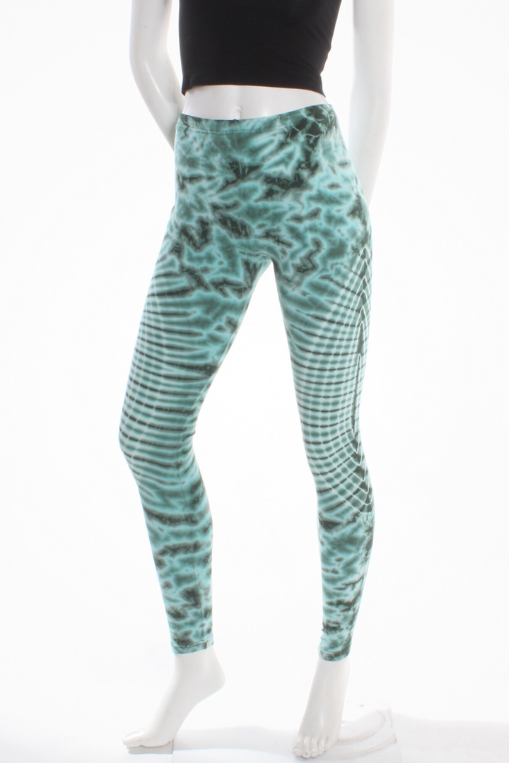 Legging Tie-Dye Daisy Rond aqua S/M Legging by Old Core | Roxy Lama