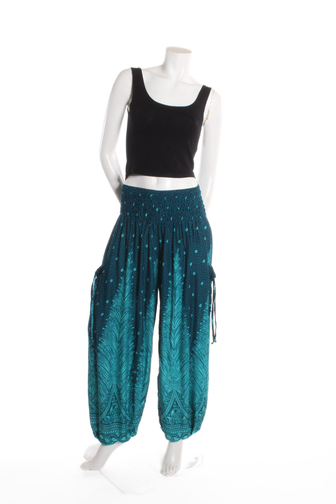 Pantalon Aladin — Plume Sarcelle Pantalons by Sornsiri | Roxy Lama