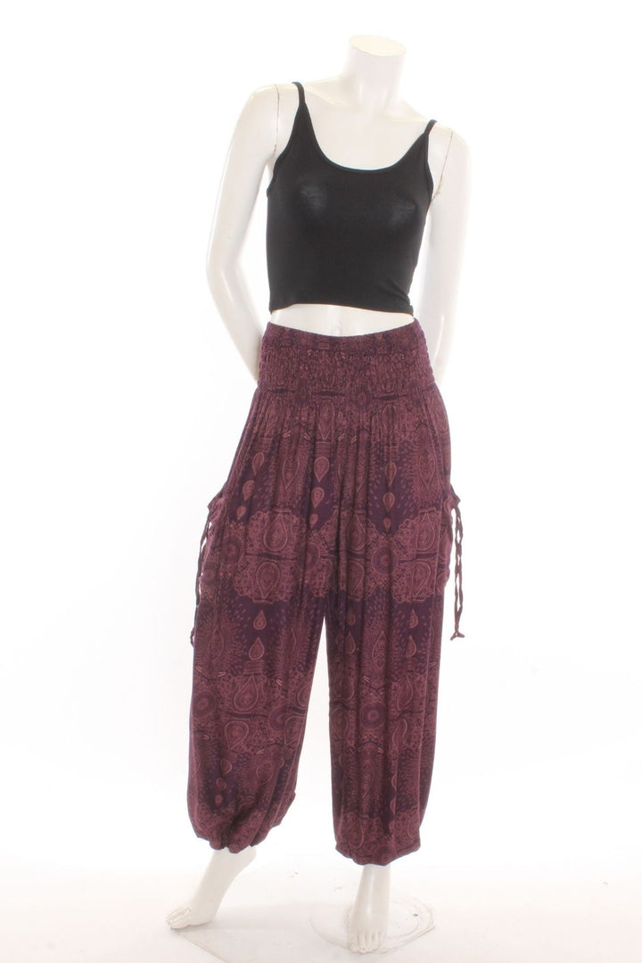 Pantalon Aladin — Temple Mauve Pantalons by Sornsiri | Roxy Lama