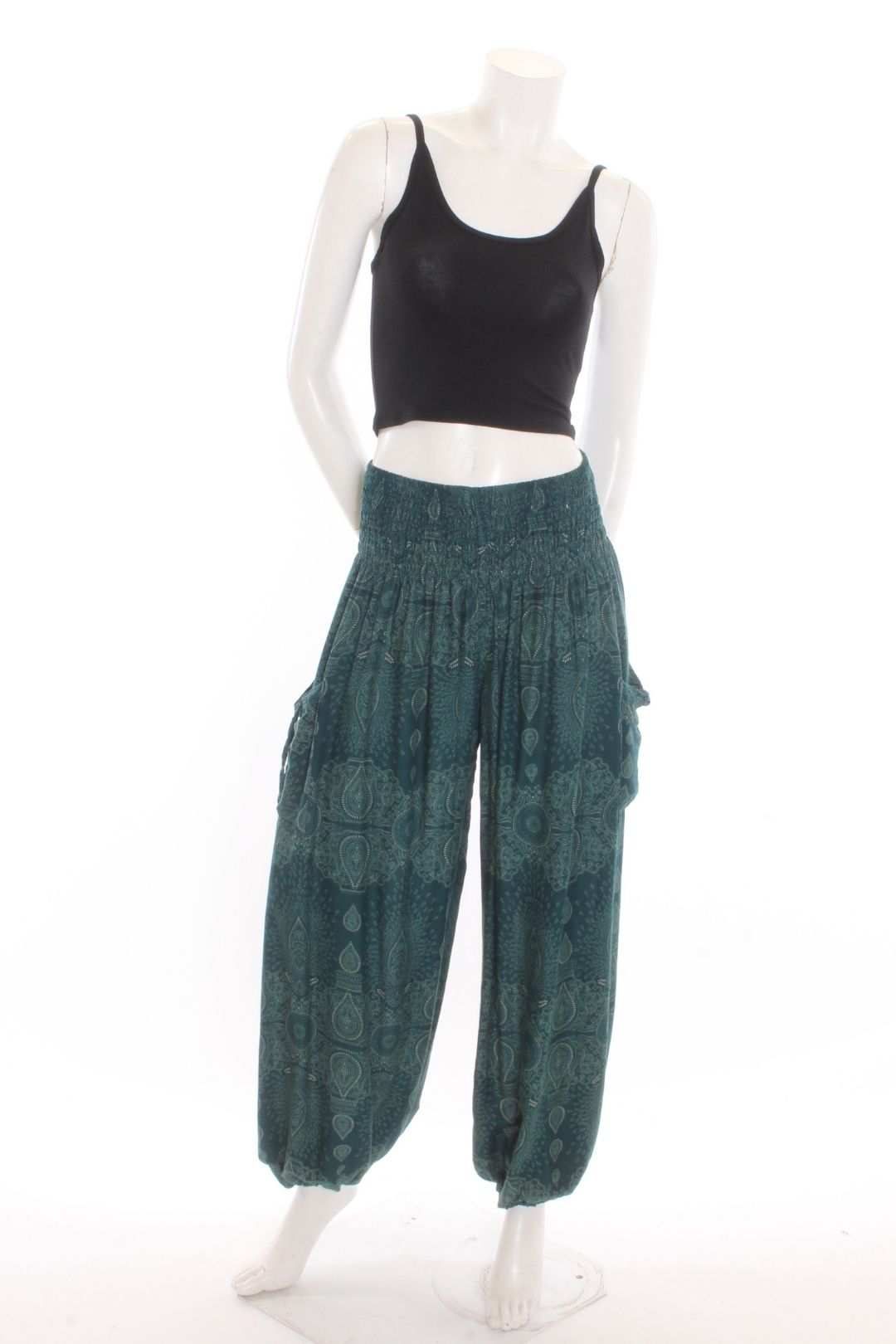 Pantalon Aladin — Temple Sarcelle Pantalons by Sornsiri | Roxy Lama