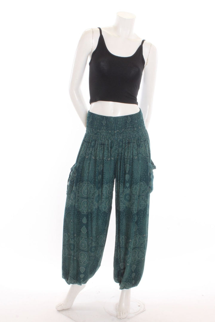 Pantalon Aladin — Temple Sarcelle Pantalons by Sornsiri | Roxy Lama