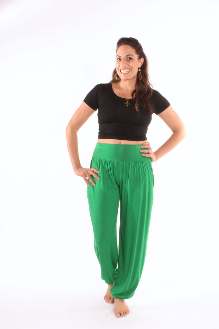Pantalon ample Rox — Uni Vert Pomme Pantalons by Riches | Roxy Lama