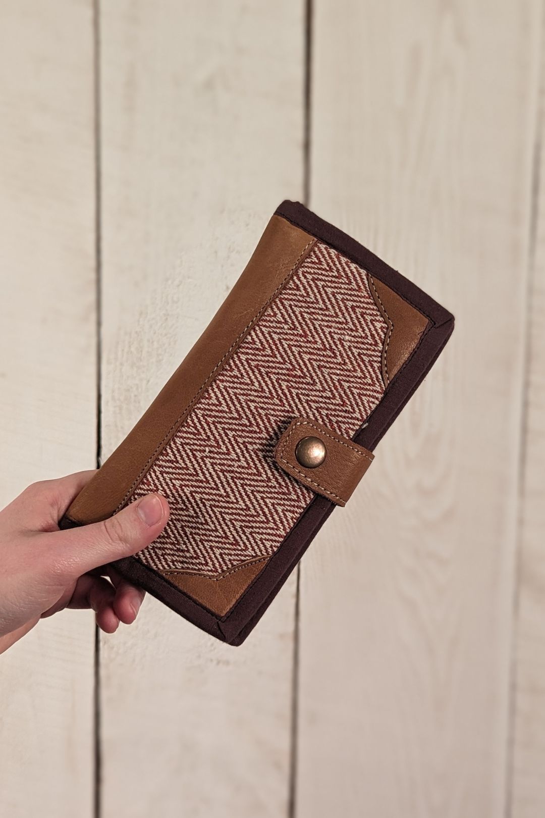 Porte monnaie - Coton tissé et cuir Rouge Porte-Monnaie by Lobsang Bag | Roxy Lama