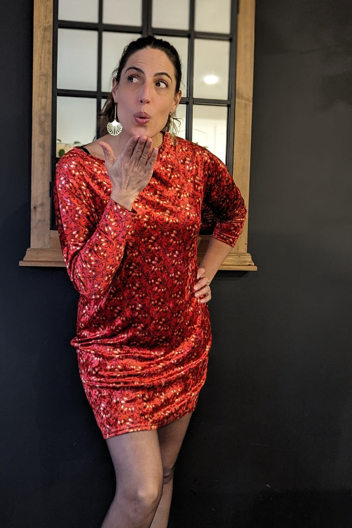 Robe manches longues velours Robes et Tuniques by Riches | Roxy Lama