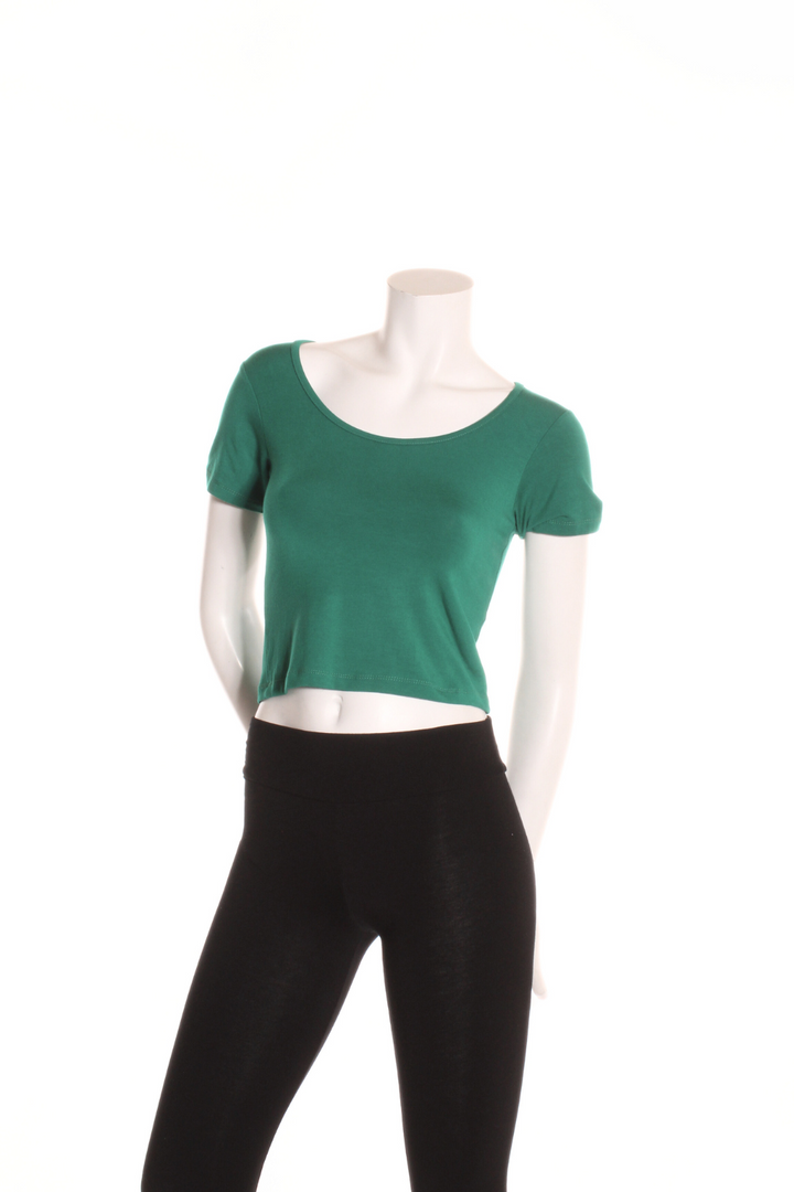 T-shirt court col rond Emeraude Camisole by Eternal | Roxy Lama