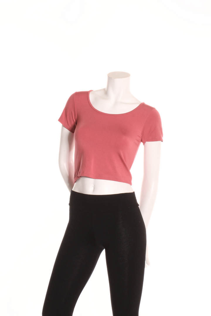 T-shirt court col rond Rose Camisole by Eternal | Roxy Lama