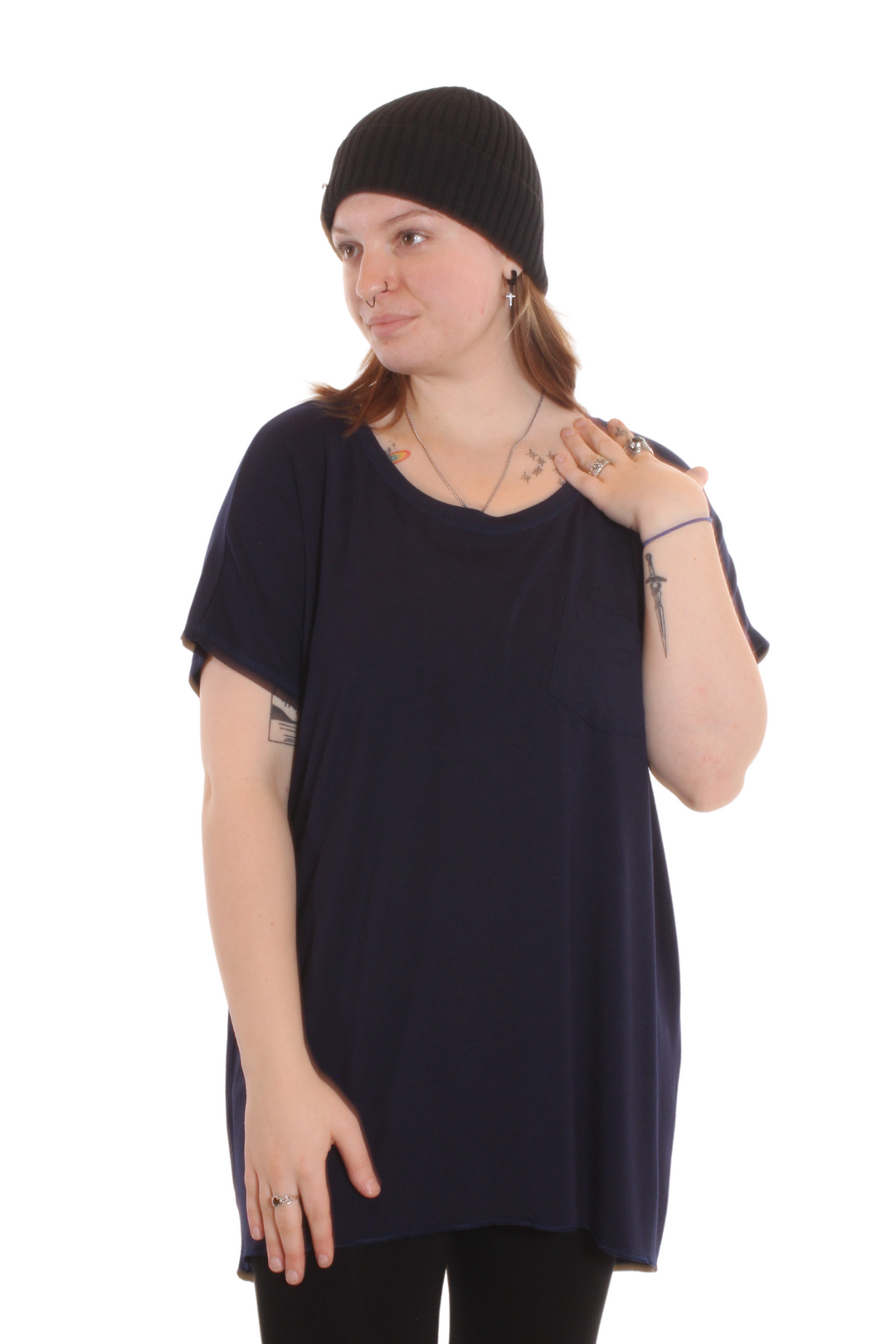 T-shirt ample petite poche Marine by Roxy Lama | Roxy Lama