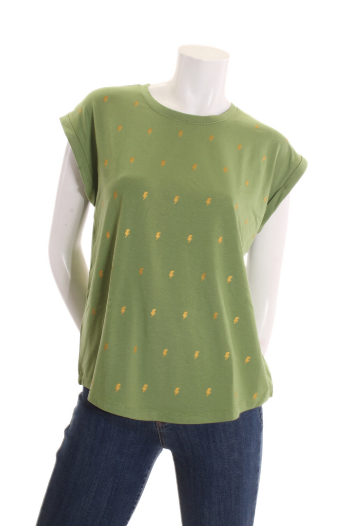 T-shirt Lily — Éclairs Lime T-shirts Femme by Lily Cottony | Roxy Lama