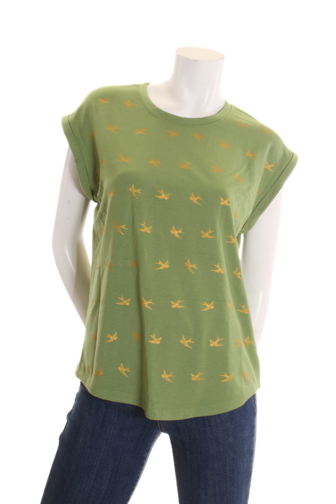 T-shirt Lily — Oiseaux Lime T-shirts Femme by Lily Cottony | Roxy Lama