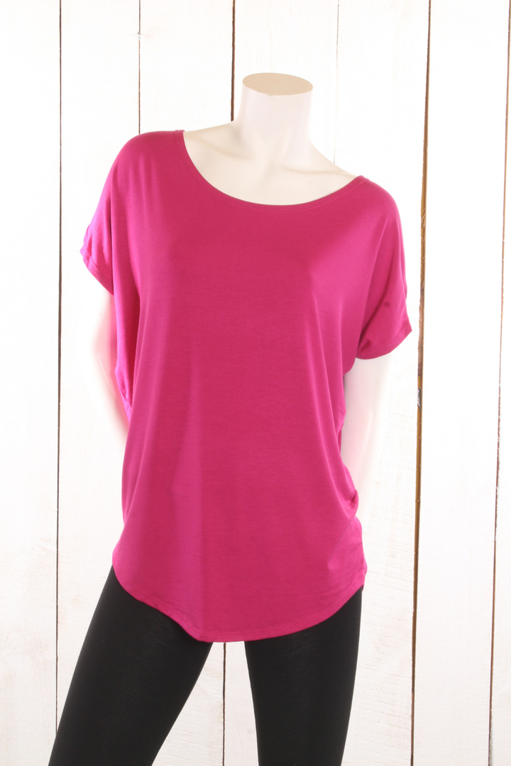 T-shirt Véro Fushia T-shirts Femme by Riches | Roxy Lama