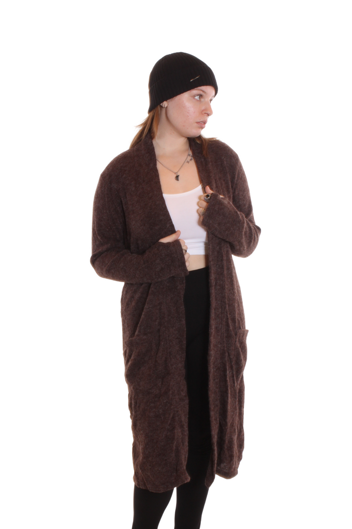 Veste longues 2 poches Brun Veste by Witchery | Roxy Lama