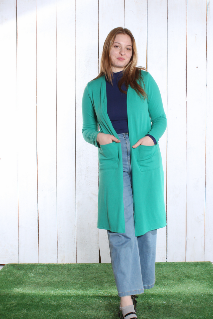 Veste longue droite- 2 poches Vestes by Riches | Roxy Lama