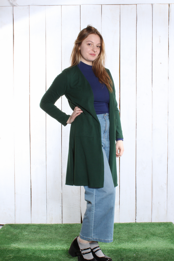 Veste longue droite- 2 poches Vestes by Riches | Roxy Lama