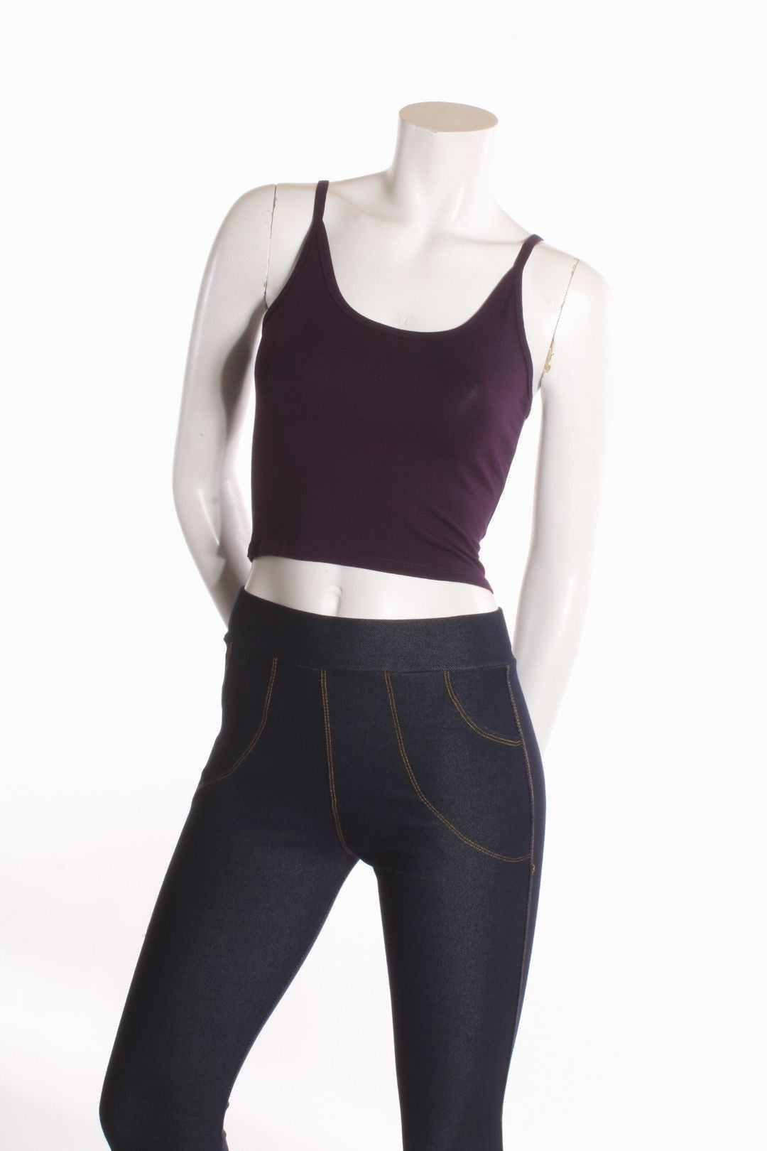Camisole crop top Alexia Aubergine Camisole by Eternal | Roxy Lama