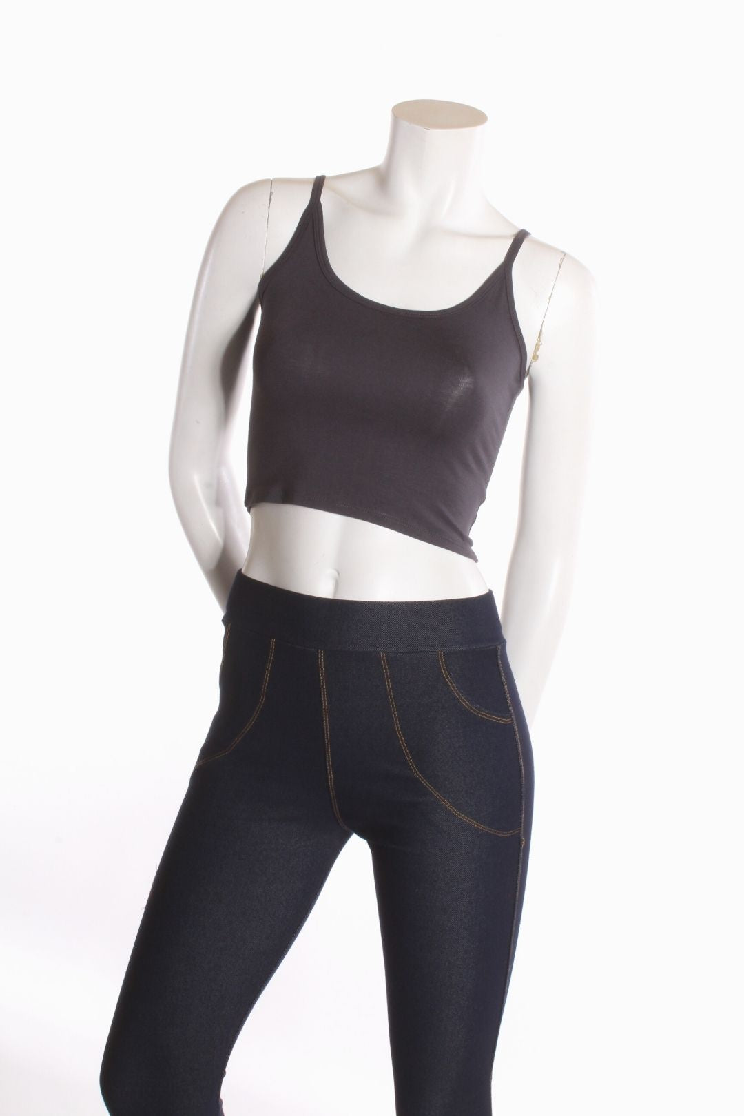 Camisole crop top Alexia Charcoal Camisole by Eternal | Roxy Lama