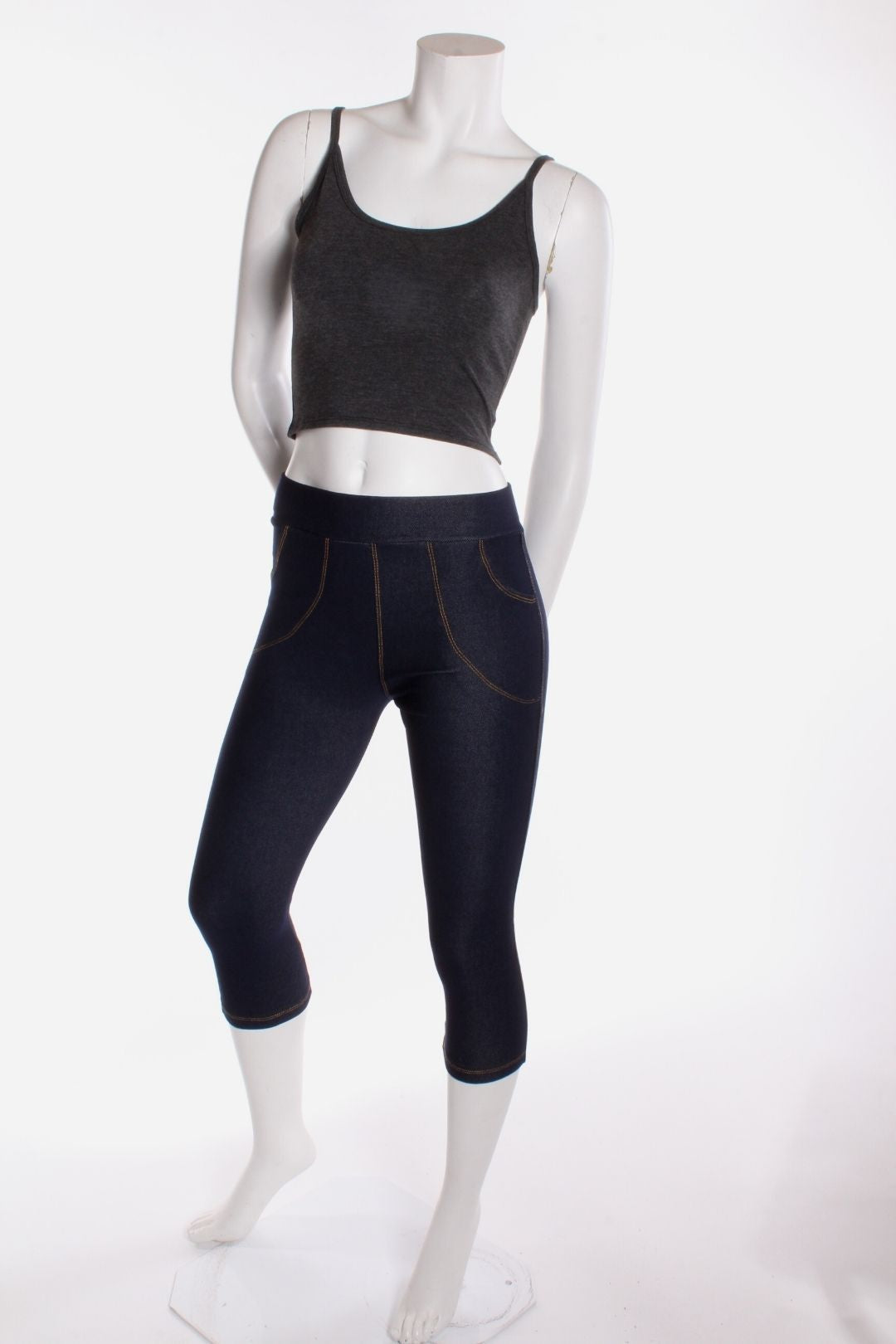 Camisole crop top Alexia Charcoal chiné Camisole by Eternal | Roxy Lama